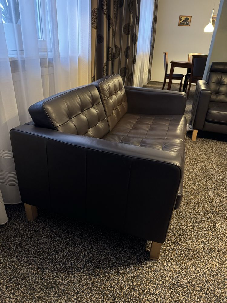 Sofa kanapa Ikea skóra skórzana KARLSTAD jak landskrona