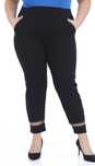 Zentex eleganckie zdobione spodnie plus size xxxl 48 50