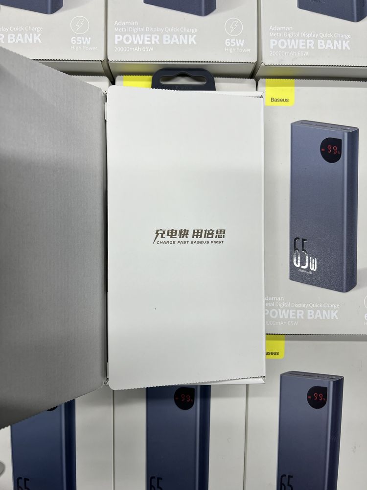 СУПЕР ЦІНА 65w 20000mah baseus павербанк adaman metal акумулятор