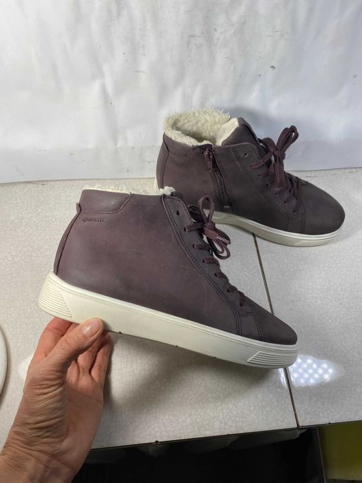 Ecco Street Tray Gore-Tex кожаные зимние ботинки 36 р 23 см оригинал