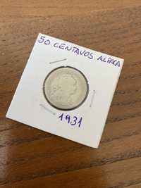 Moeda 50 centavos 1931