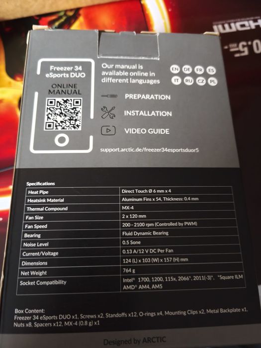 CPU cooler arctic freezer 34