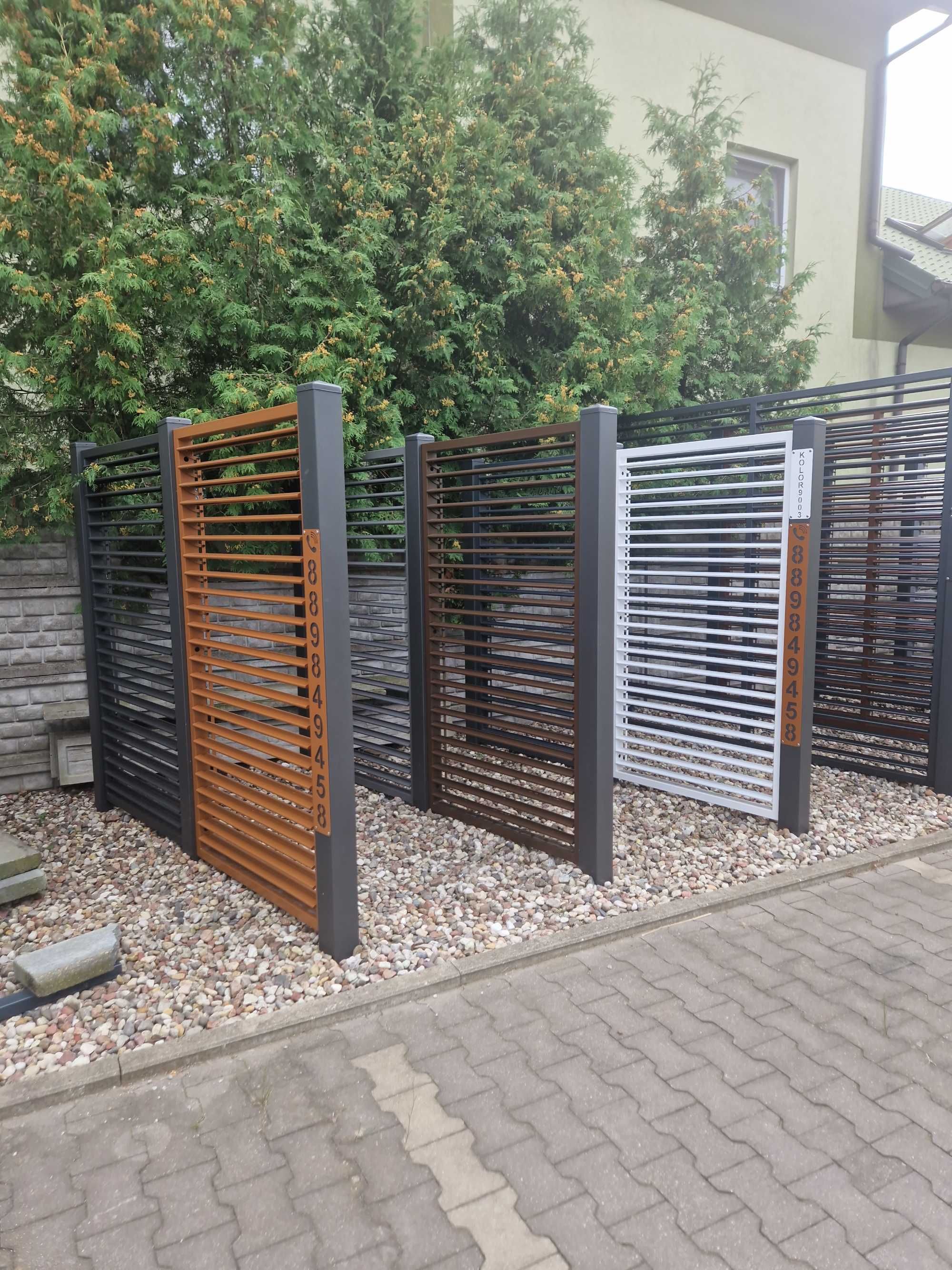 Ścianka żaluzjowa panel do pergoli, altanki, ruchoma deseczka metalowa