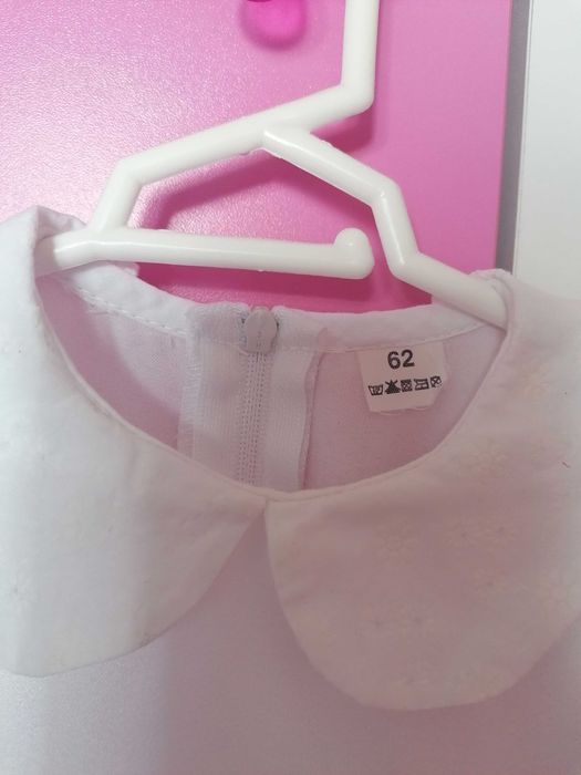 Sukienka do chrztu + dodatki, rozmiar 62