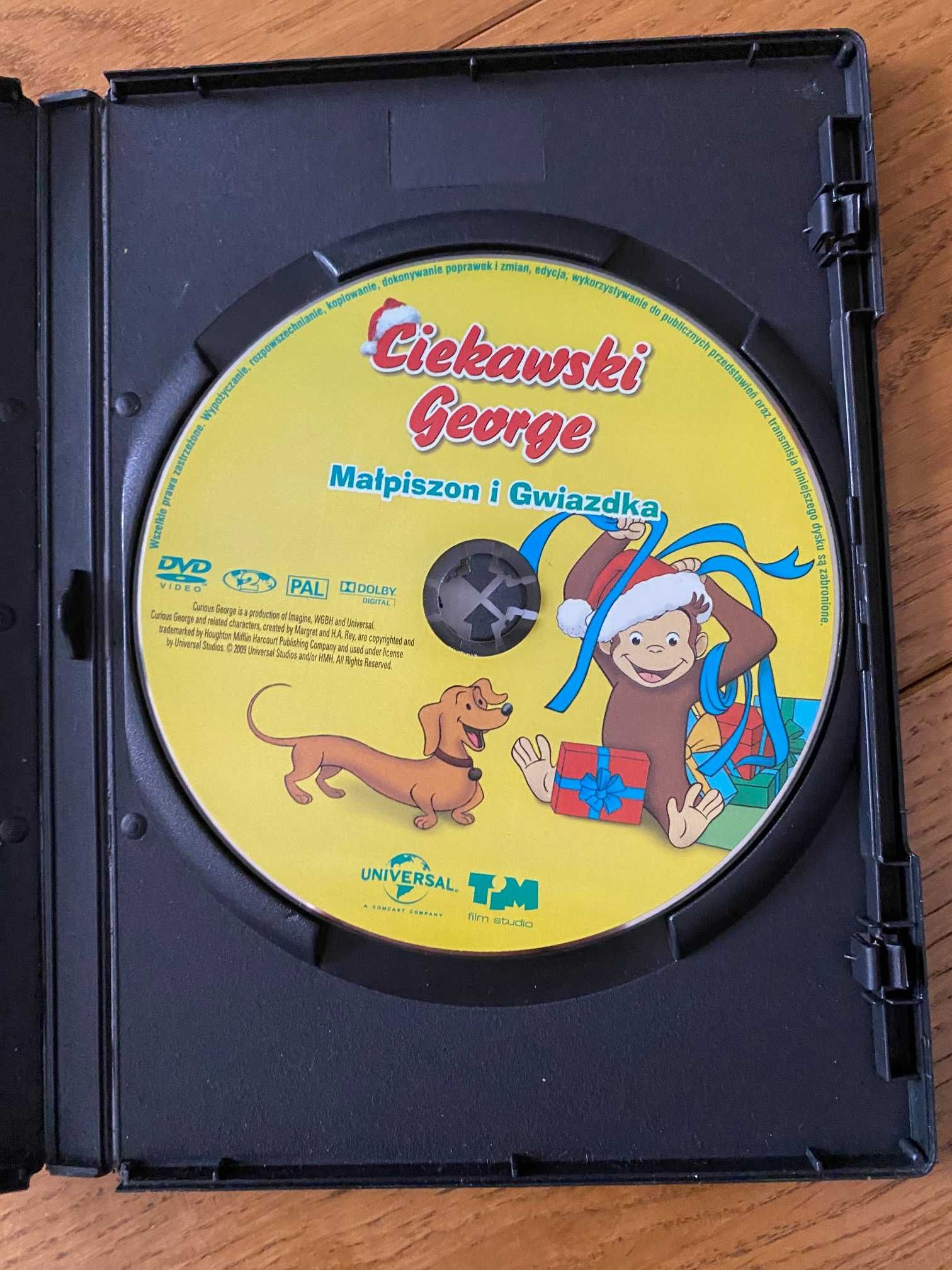 Ciekawski George Małpiszon i gwiazdka dvd