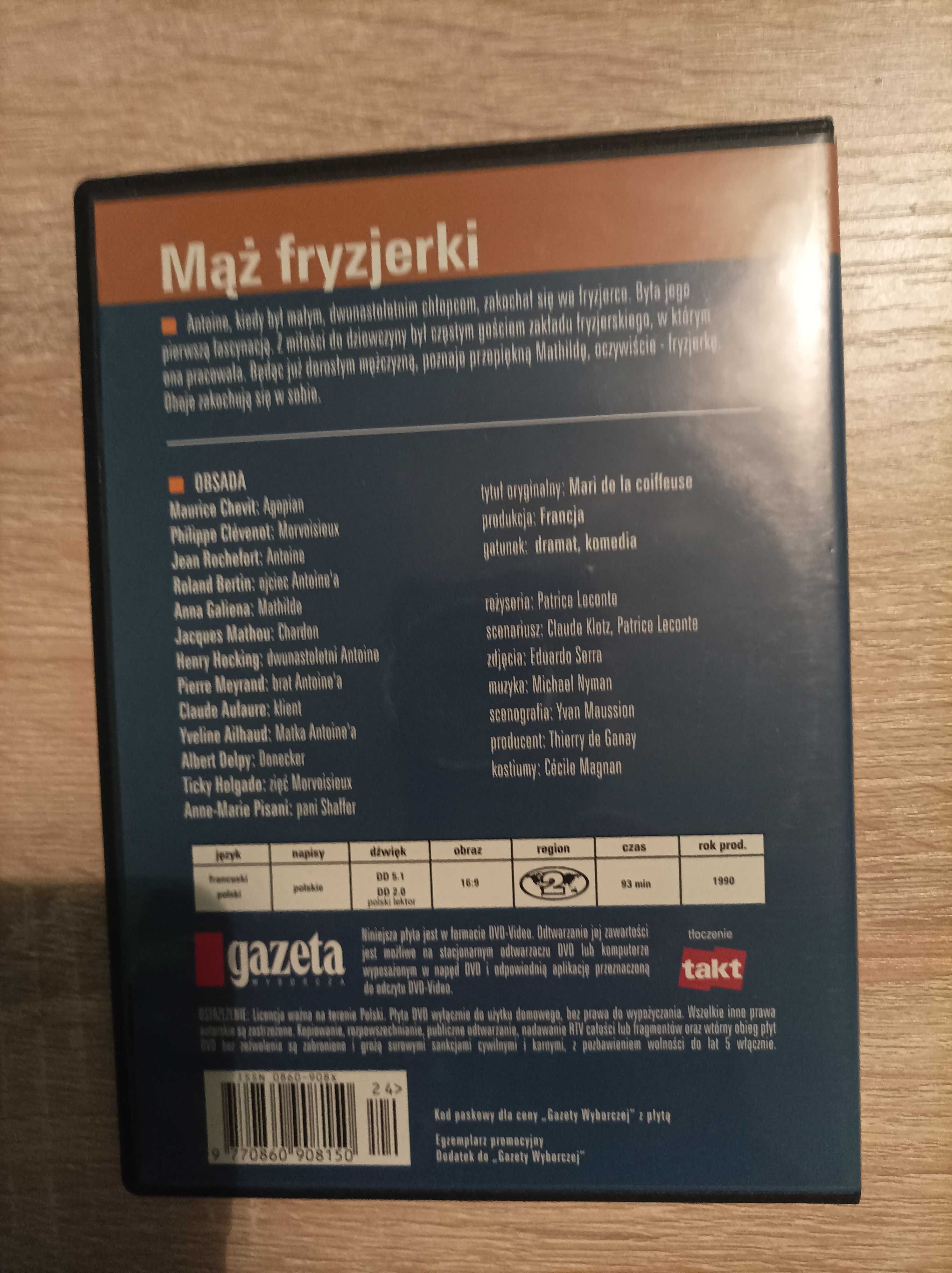 Film DVD Mąż Fryzjerki