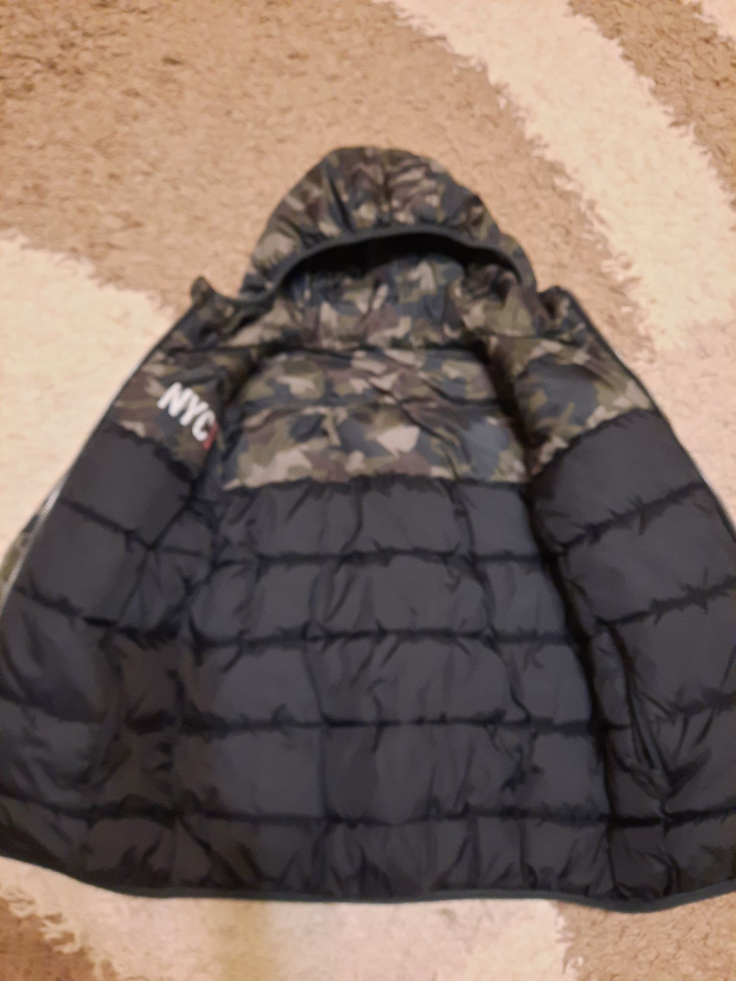 Демисезонная двусторонняя куртка NYC на мальчика, размер 140
