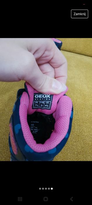 Buciki zimowe GEOX śniegowce rozm. 20 jak nowe