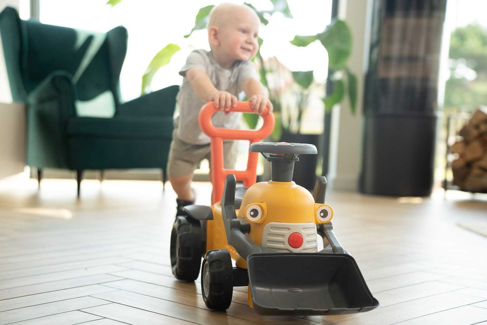 Jeździk traktorek FALK chodzik Marcel 12m+ pchacz żółty 910D