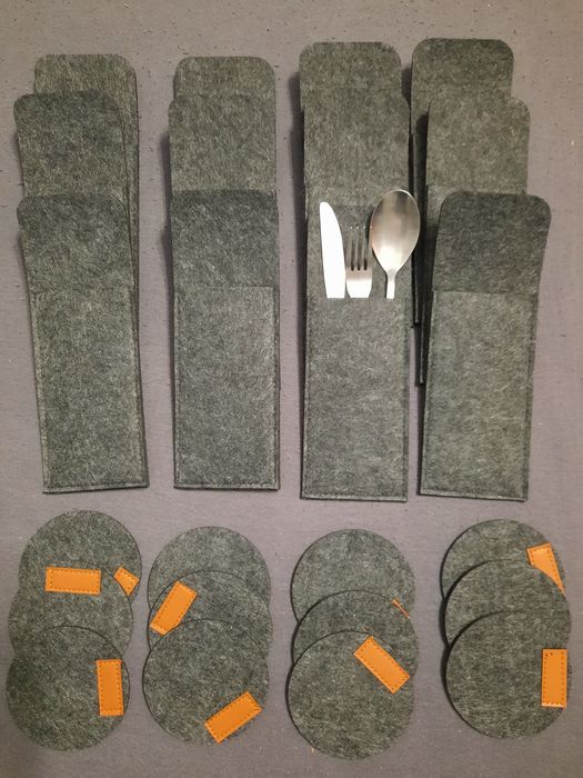 Kieszonki na sztućce i podstawki