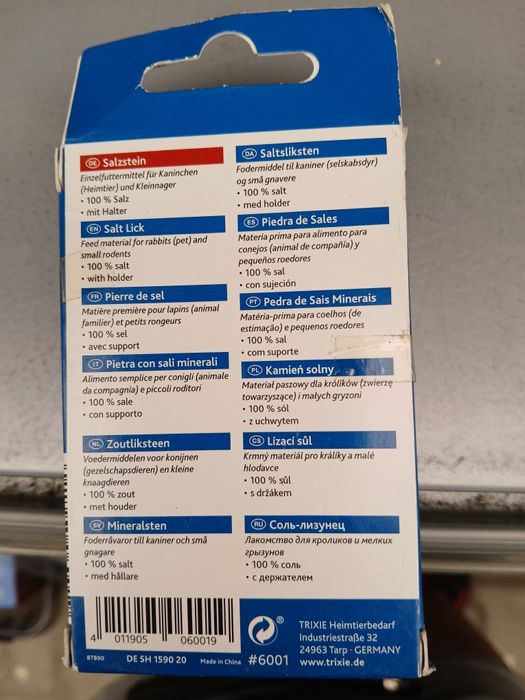 Kamień solny dla gryzoni trixie