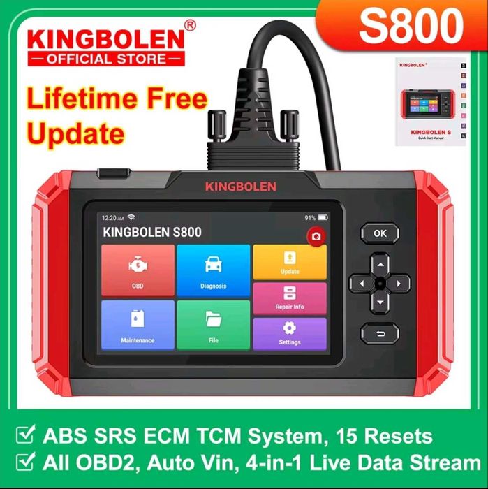 Interfejs skaner diagnostyczny KINGBOLEN S800 Dożywotnia Aktualizacja