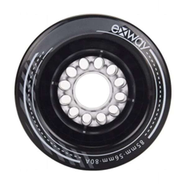 Zestaw Czarne Koła 85Mm Do Exway Hub X1 Max, Wave, Flex