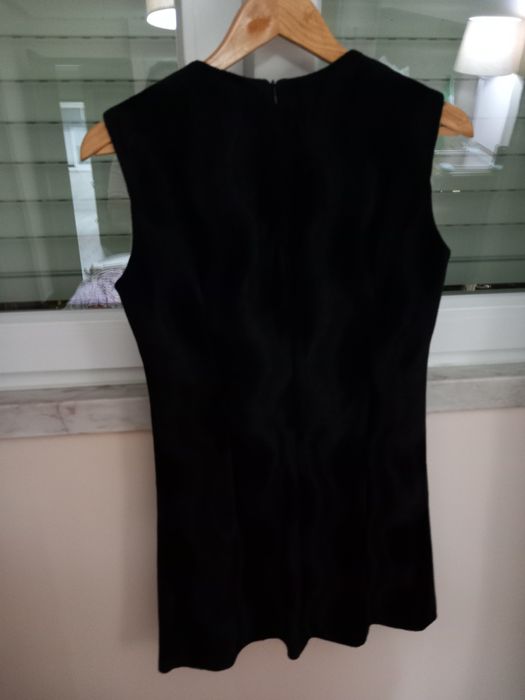Vestido de veludo preto