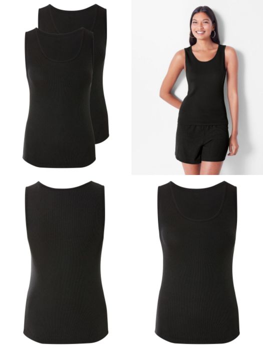 Женская майка Esmara в рубчик, 2 шт ,  размер M L