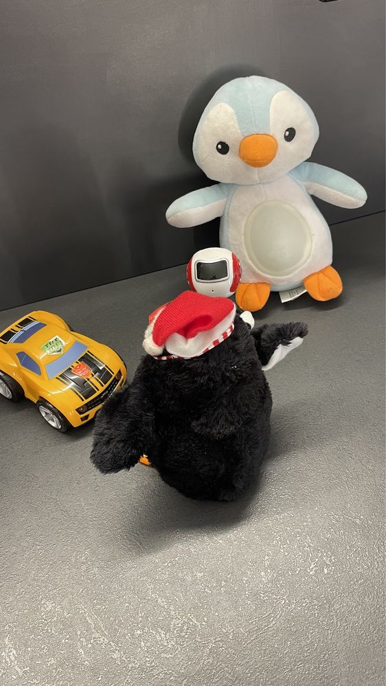 Zabawki dla dzieci na baterie świąteczny Pingwin Robot Transformers