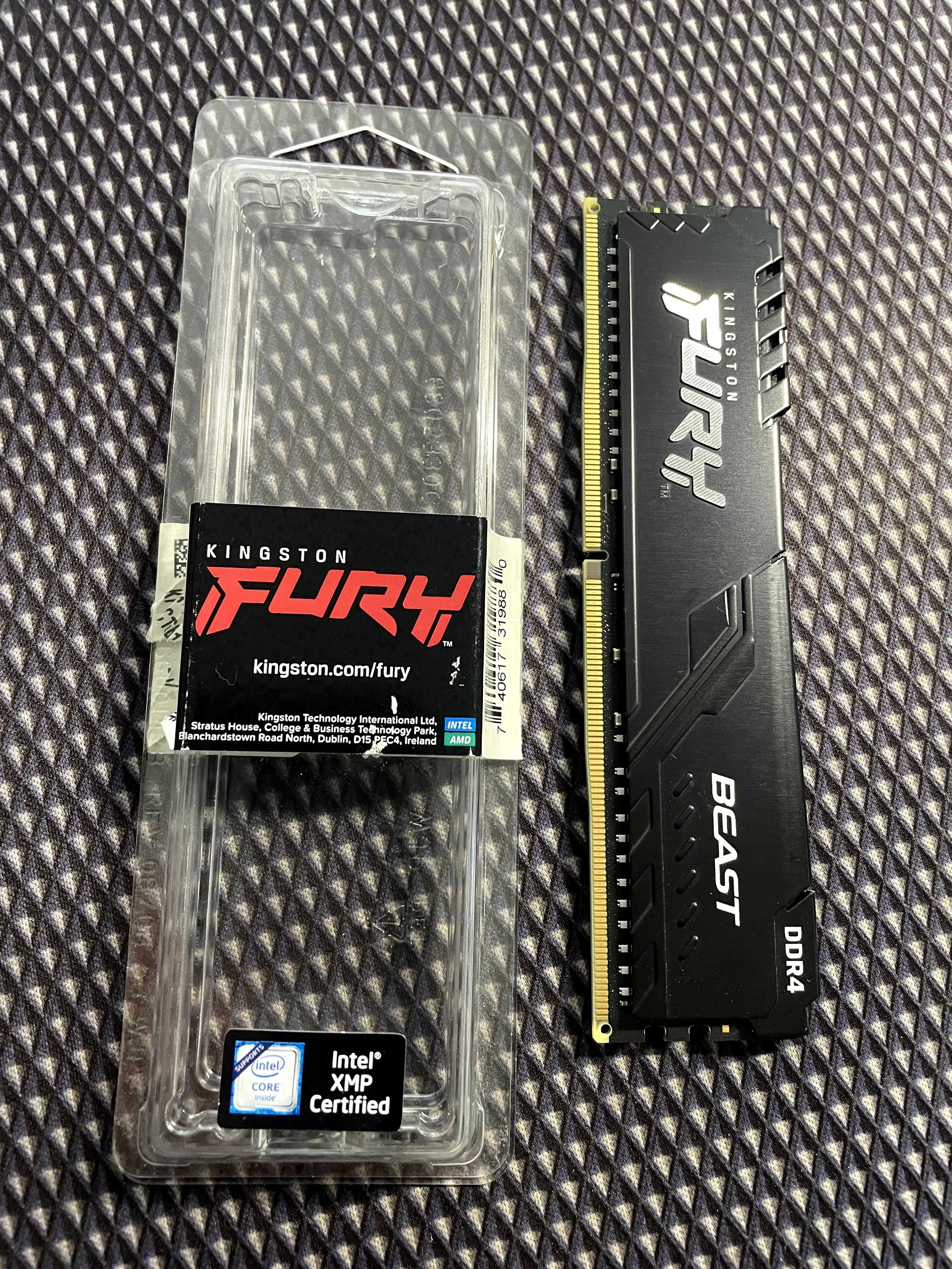 Memória RAM Kingston Fury 16GB (1x16GB) DDR4-3200MHz 1R CL16 Preta