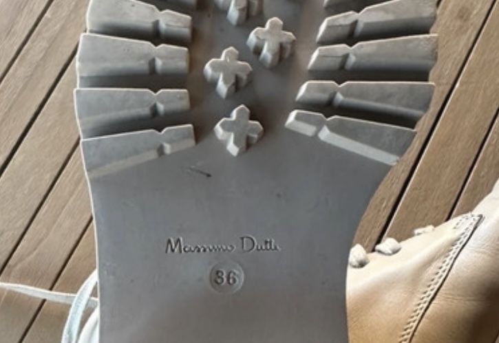 Combat boots Massimo Dutti