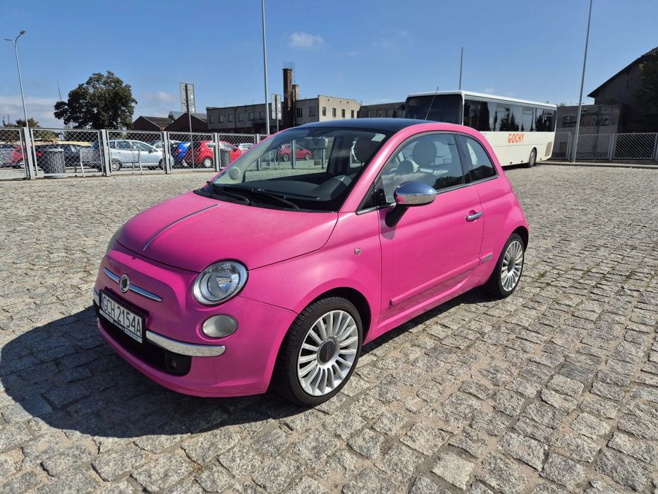 Fiat 500 1,4 benzyna, panorama dach, klima, alufelgi