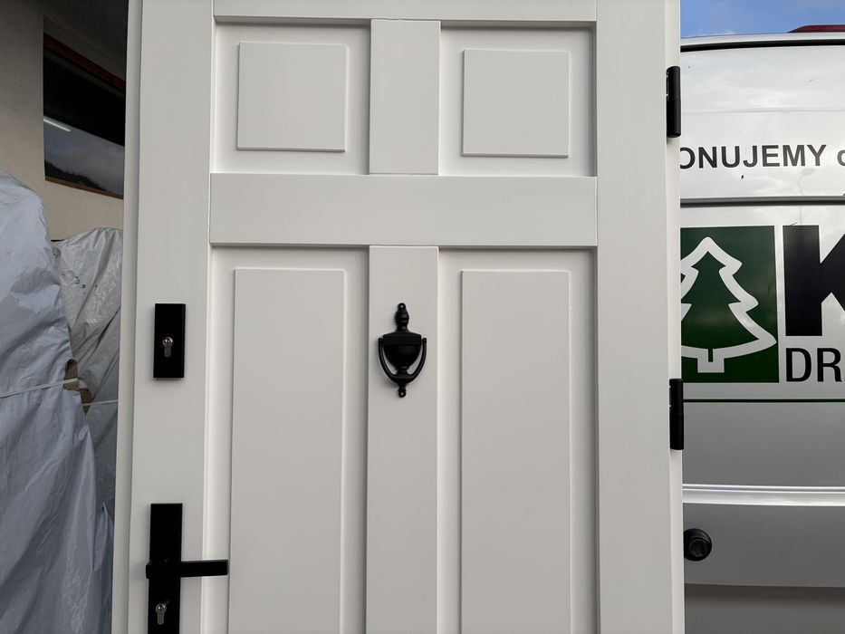 Drzwi zewnętrzne OD RĘKI drewniane nietypowe na wymiar.  CAŁA POLSKA