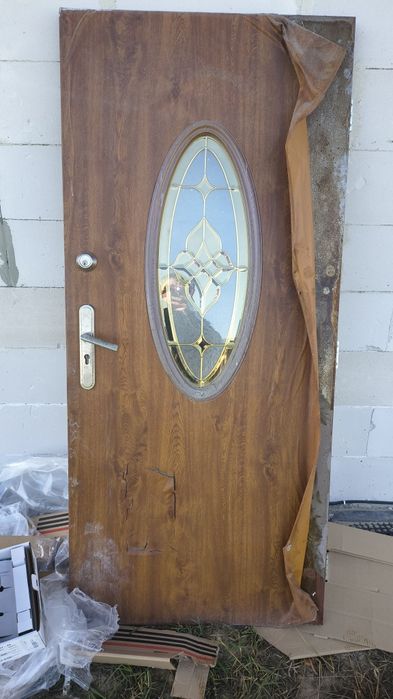 Drzwi zewnętrzne tymczasowe na budowę