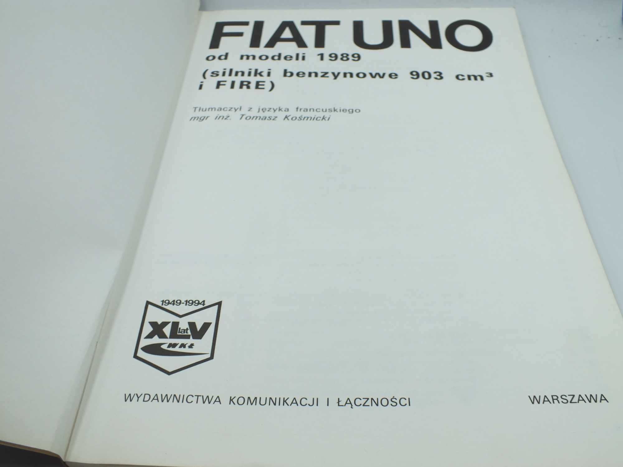 Naprawa i eksploatacja FIAT UNO B011120