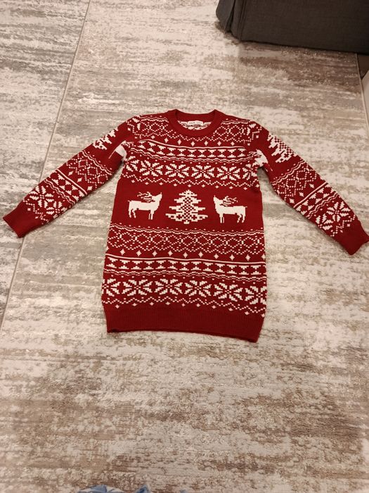 Sweter świąteczny/tunika w rozmiarze 152