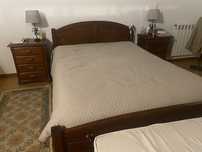 Mobilia de quarto pinho maciço cor carvalho