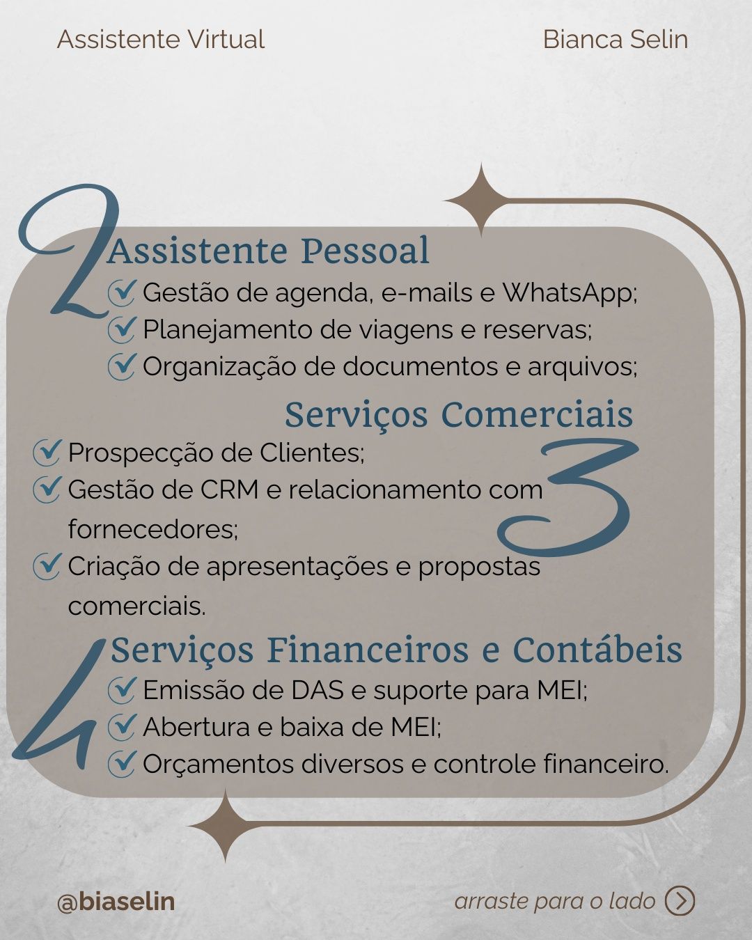 Assistente Virtual, Pessoal, Administrativo, Redes Sociais e Mais