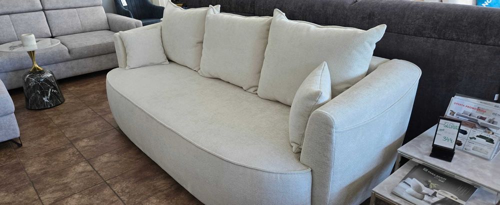 Piękna sofa RISEL z funkcją spania i pojemnikiem 235 cm Libro