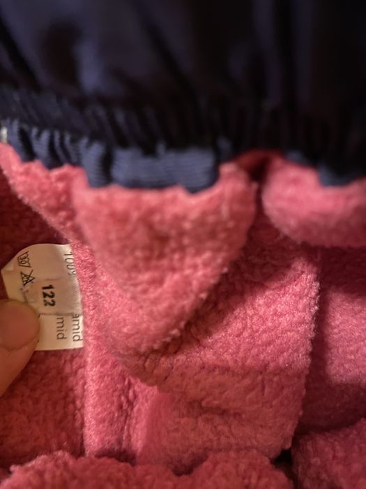 Spodnie zimowe dziecięce ocieplane, rozmiar 122