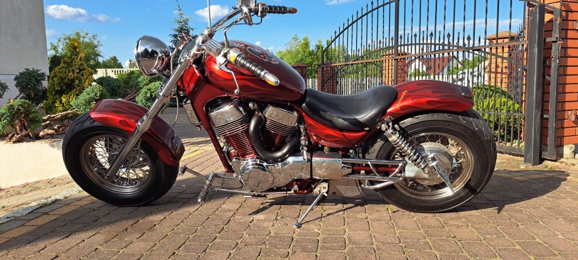 SUZUKI intruder 1400 jedyny taki Custom Bobber szerokie Koła aerograf