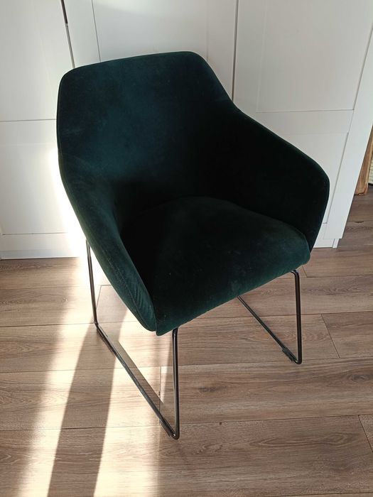 Krzesło welurowe ikea