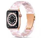 Bransoleta pasek do apple watch bursztynowy róż 38 40 41 mm