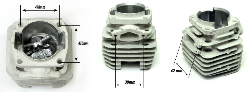 Cylinder tłok zestaw do pilarki PIŁY 5200