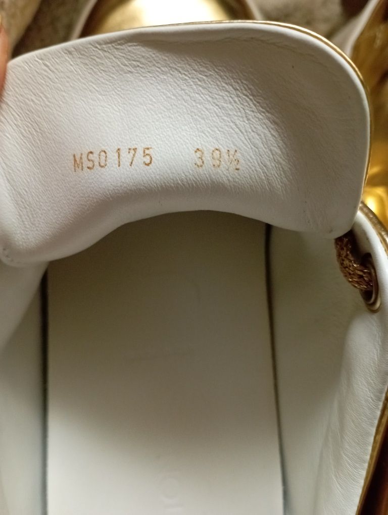 Кроссовки Louis Vuitton sneakers  golden leather  оригінал