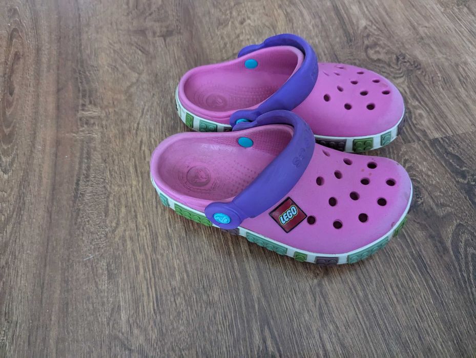 Crocsy różowe LEGO rozmiar 10/11