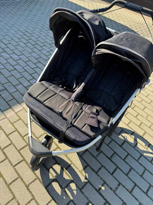 Wózek biegowy Thule Glide 2 Double - czarny, w świetnym stanie