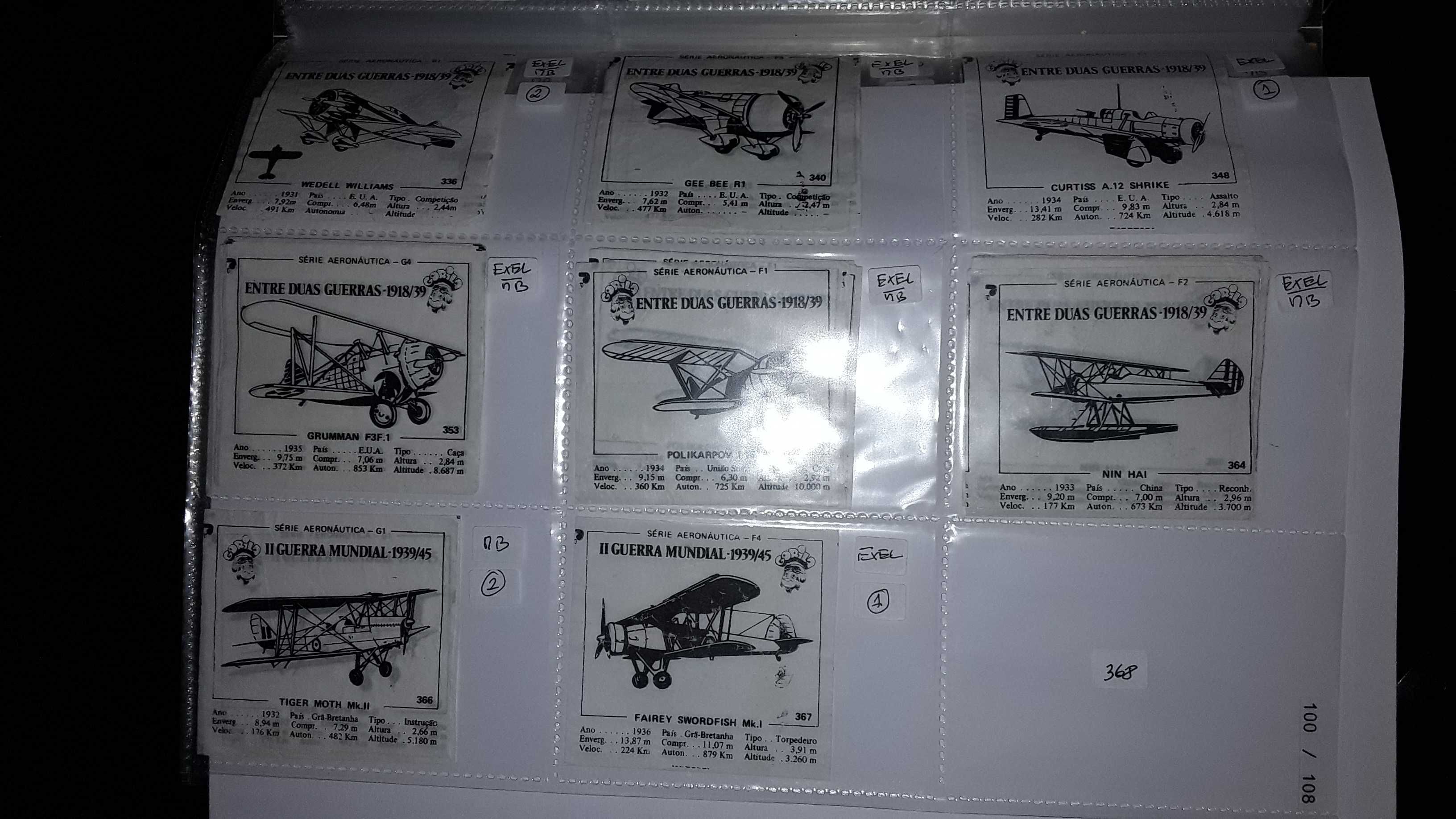 Cromos Série Aeronáutica Gorila (1ª Edição) - Avulso