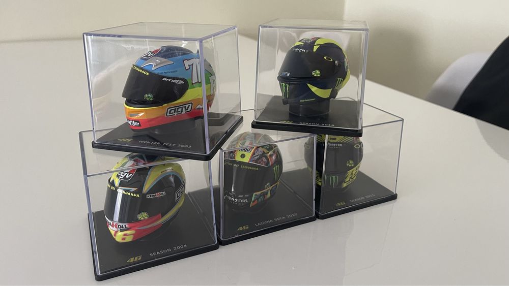 5 Capacetes Valentino Rossi