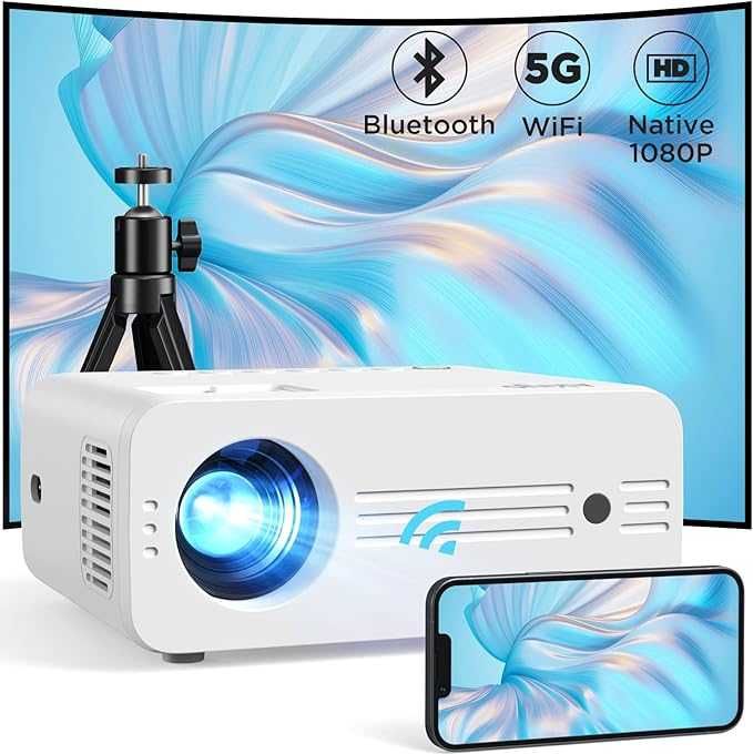 Akiyo 07 4K WiFi Led Projektor kina domowego 5G Bluetooth