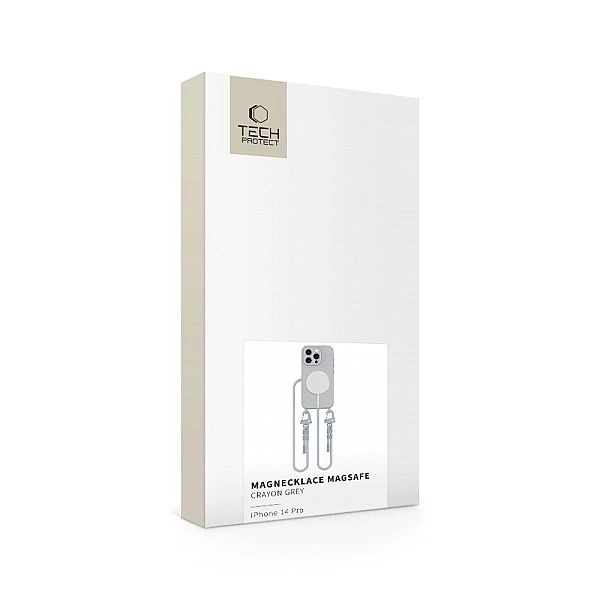 Tech-Protect Magnecklace Magsafe Iphone 14 Pro Crayon Grey