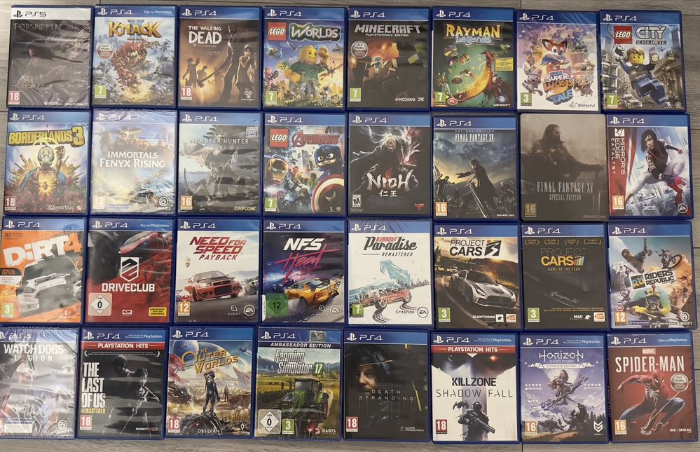 Диски Sony Playstation 4,5 GTA 5 Crash Spiderman