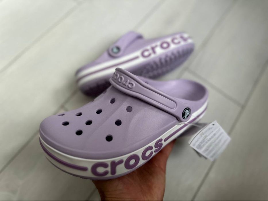 Крокси жіночі лавандові crocs bayaband purpule женские кроксы 36-45