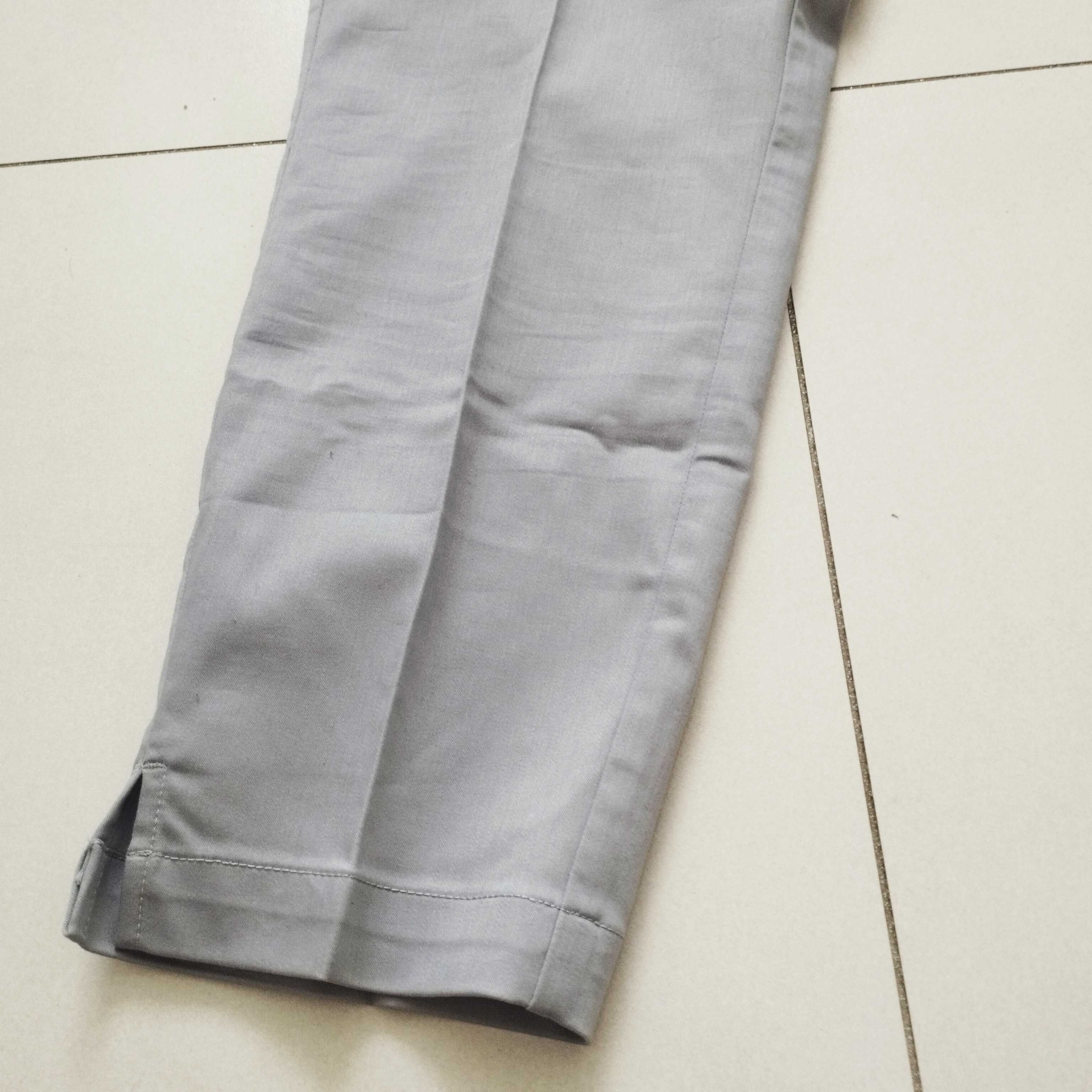 Spodnie damskie 38/40/42 C&A proste nogawki z kantem szare eleganckie