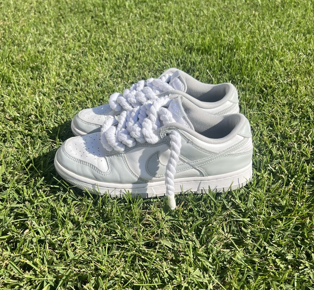 Nike Dunk Cinzentas w/rope laces
