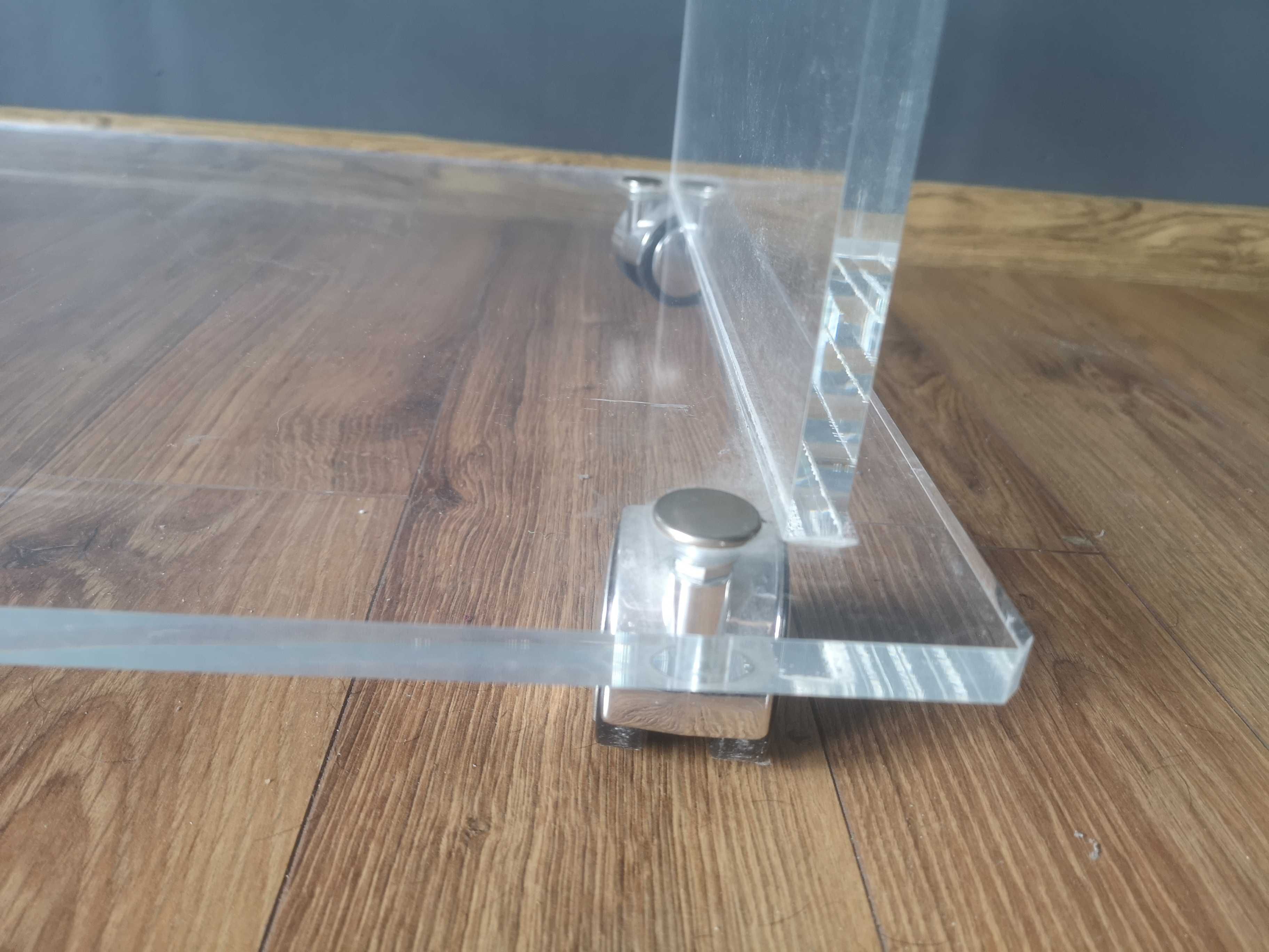 SZAFKA pleksi pleksiglas PÓŁKA stolik 43x60x47 przezroczysty masywna