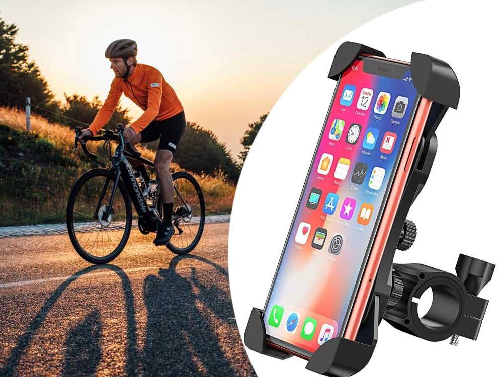 Uchwyt rowerowy stabilny mocny na telefon motor kierownicę 360