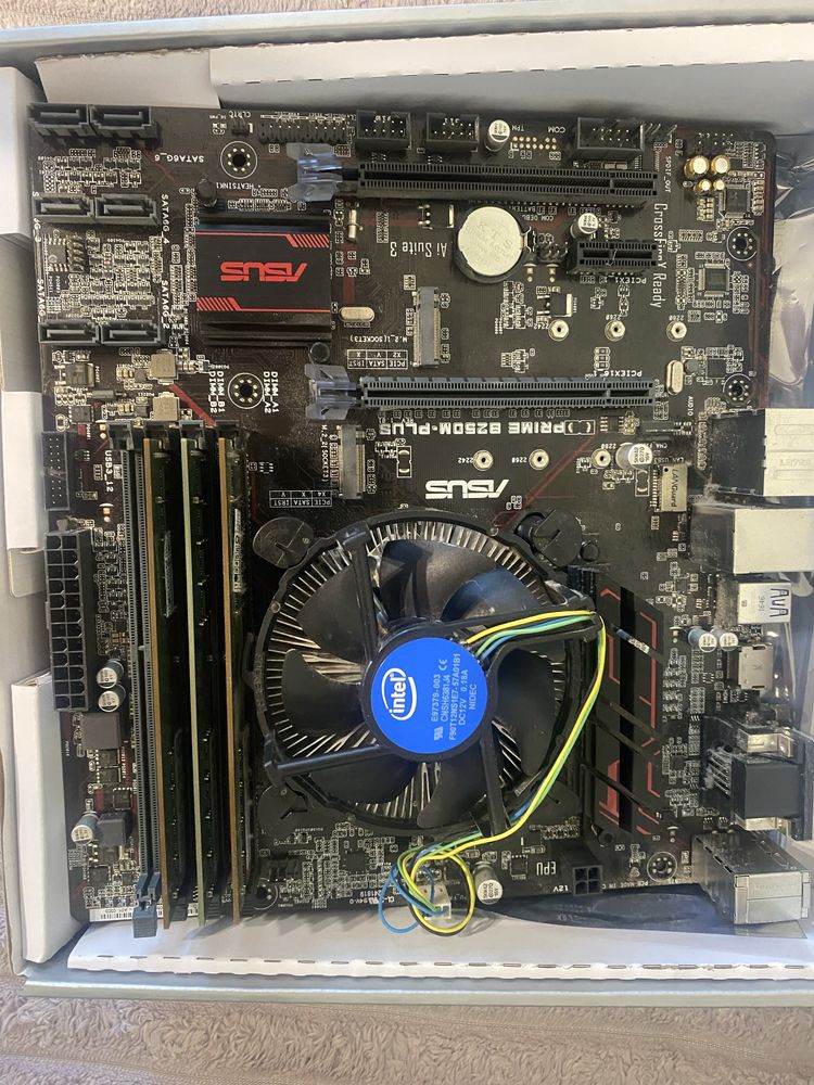Комплект материнська плата asus prime b250 intel i5 7400 16 gb ddr4