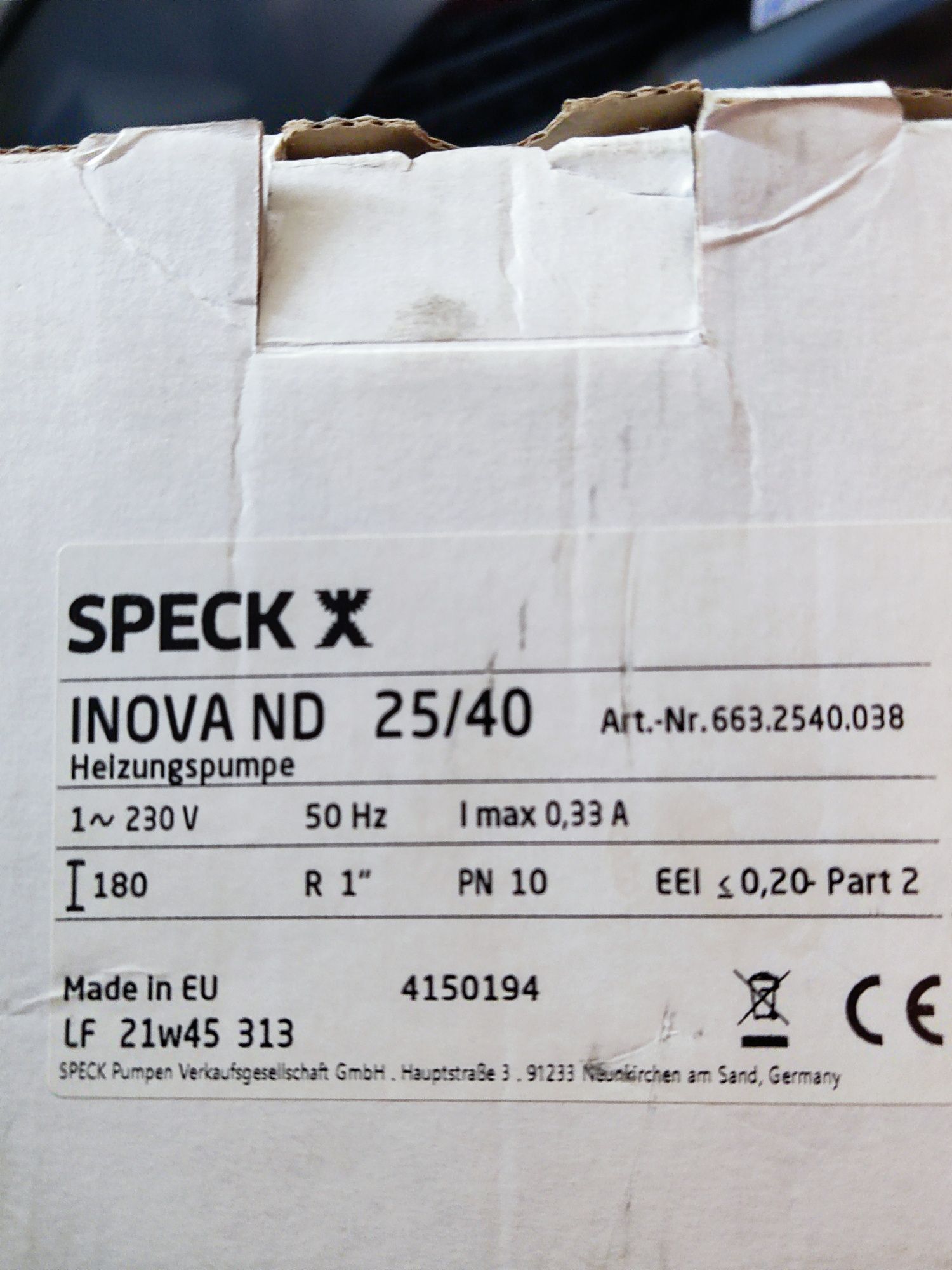 Pompa obiegowa SPECK